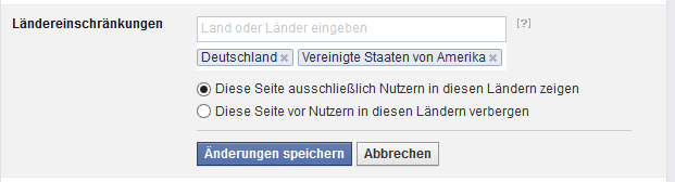 Facebook Ländereinschränkungen richtig benutzen
